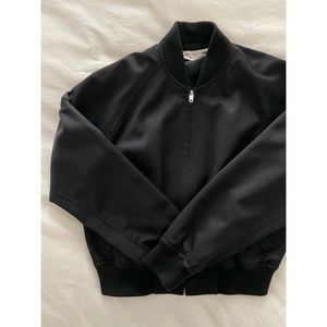 COMME des GARCONS GIRL Wool Bomber Jacket, Black - L